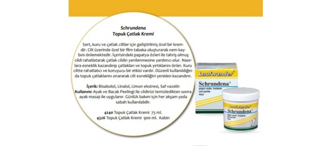 SCHRUNDENA TOPUK ÇATLAK KREMİ